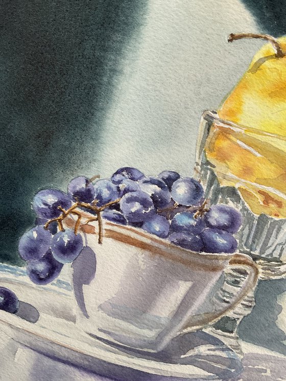 Fruits on stage, original art