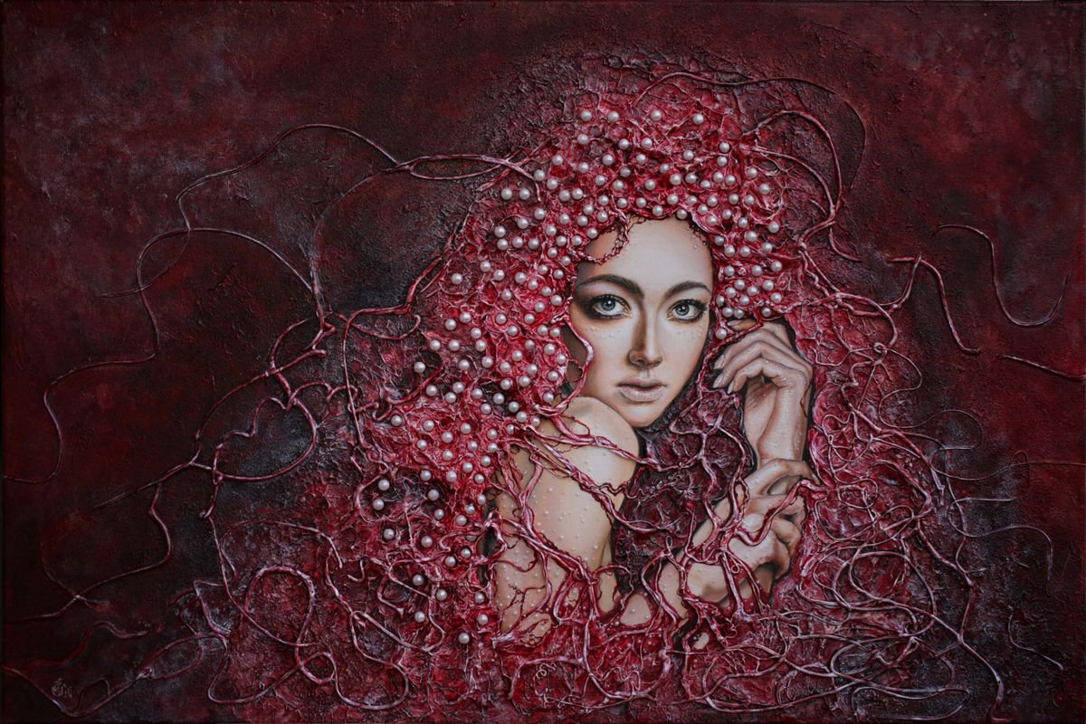Pearl and Pomegranate by Eva Gata