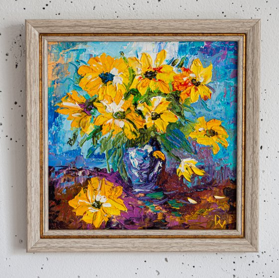 Yellow flowers(framed)