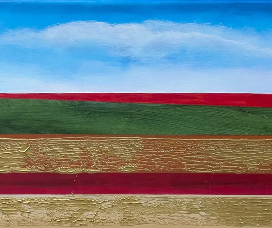 Golden Corn And Red Poppies