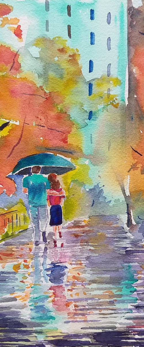 Sweetheart, watercolor painting by Geeta Yerra