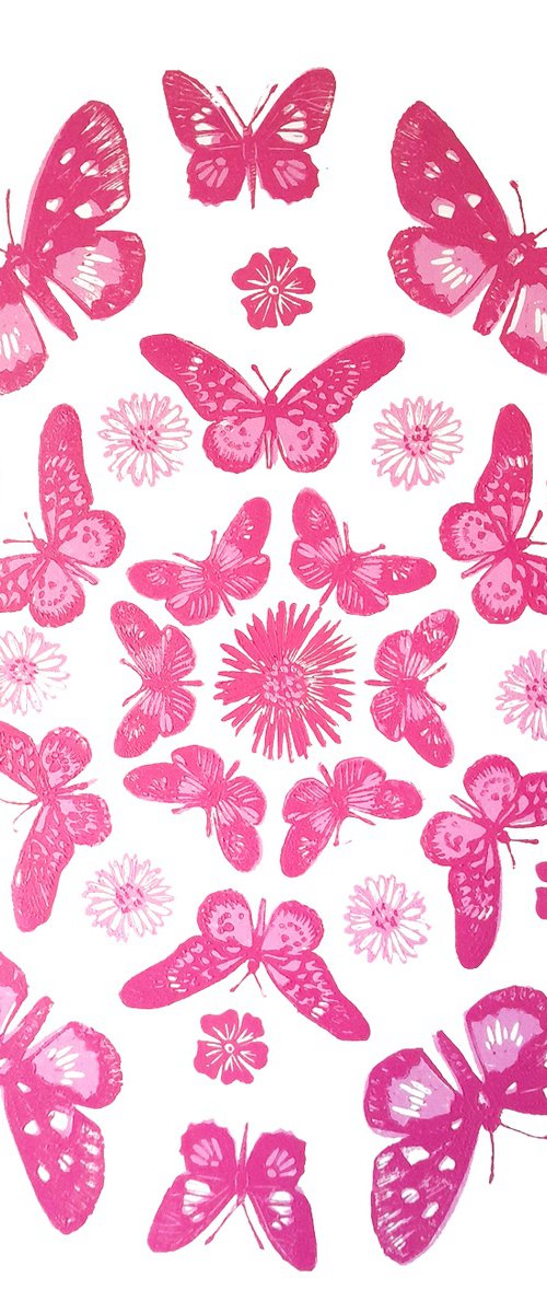 The butterfly effect (Pink version) by Carolynne Coulson