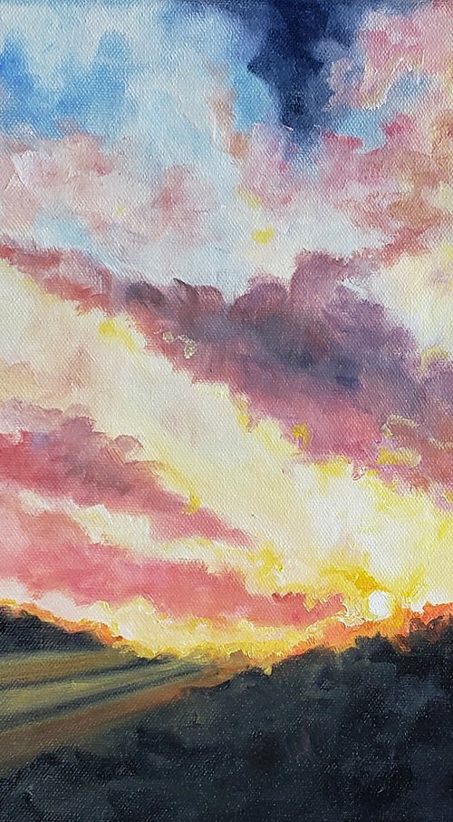 "Be the Light" - Landscape - Sunrise - Clouds by Katrina Case