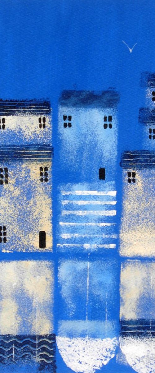 Harbour Cottages 2 - Commission for JoAnn by Jan Rippingham