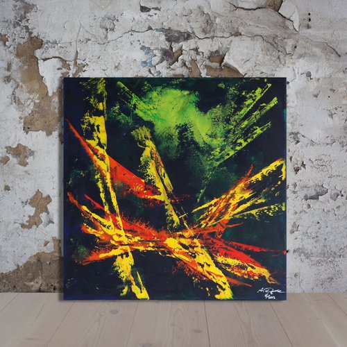 Color's Last Refuge 3 (50 x 50 cm) oil (20 x 20 inches) by Ansgar Dressler