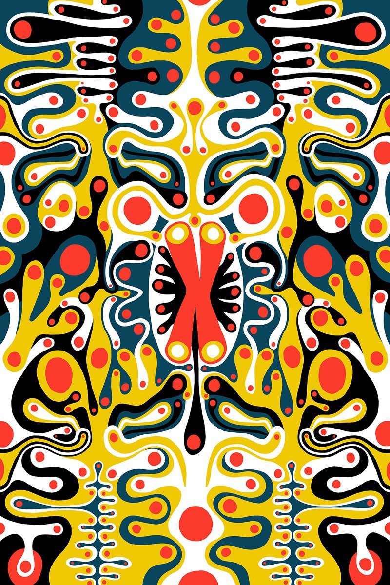 Abstract Giclee Print By Alasdair Willis, 16 X 23, Polka, Original Artwork