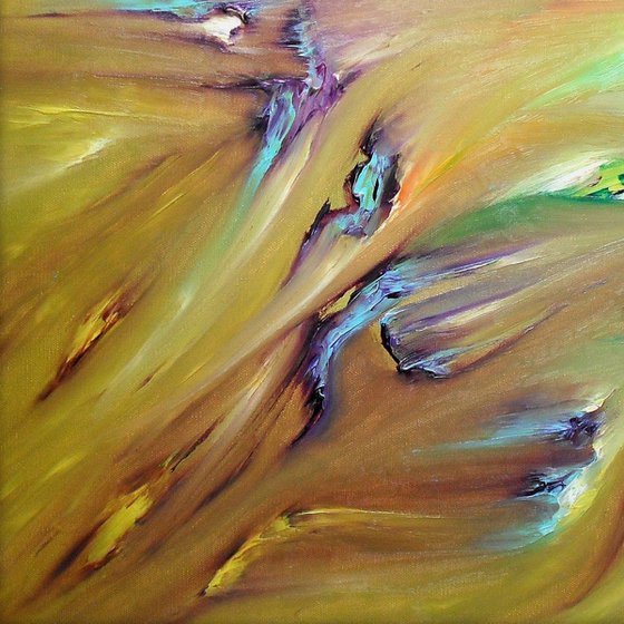 Sublimation 50x50 cm, Original abstract painting, oil on canvas
