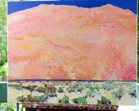 The Pink Desert Mountain