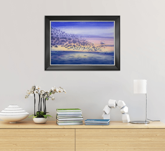 Majestic Sunset in the sea