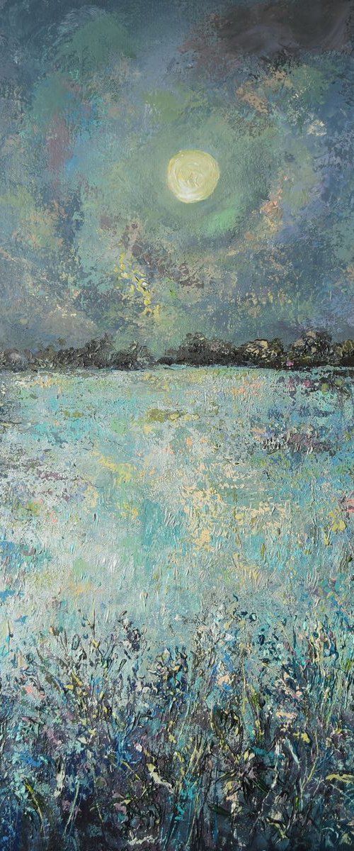 Wonderland (original large landscape painting) by Colette Baumback