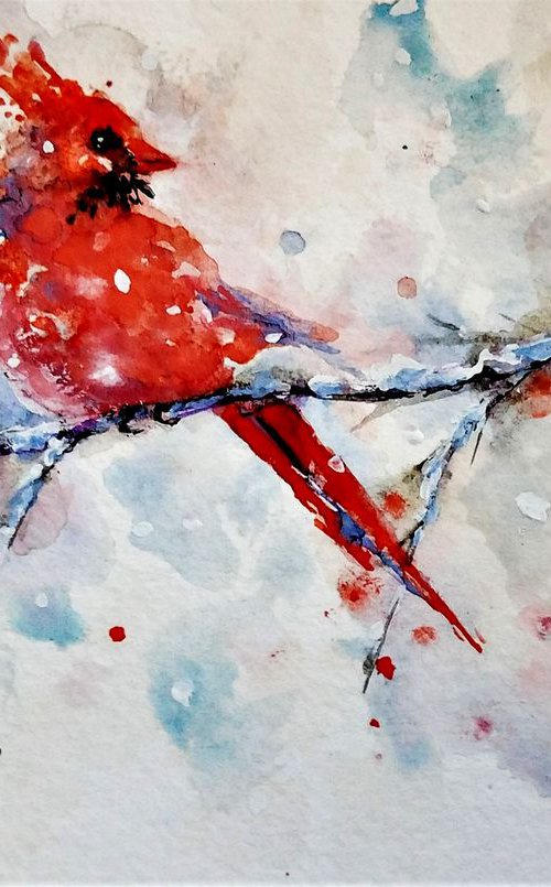 Let it snow, let it snow.. #24/gift idea/free shipping in USA for any of my artworks by Cristina Mihailescu