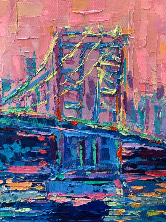Manhattan Bridge at Sunset