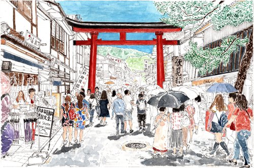 Red Gate Kyoto by Orlando Marin-Lopez