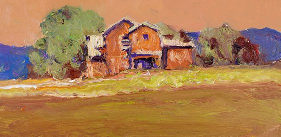 Farmhouse Appalachians. Evening