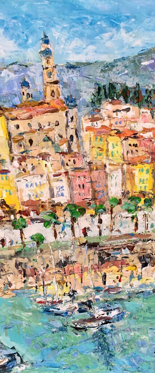 Menton. France by Vilma Gataveckienė