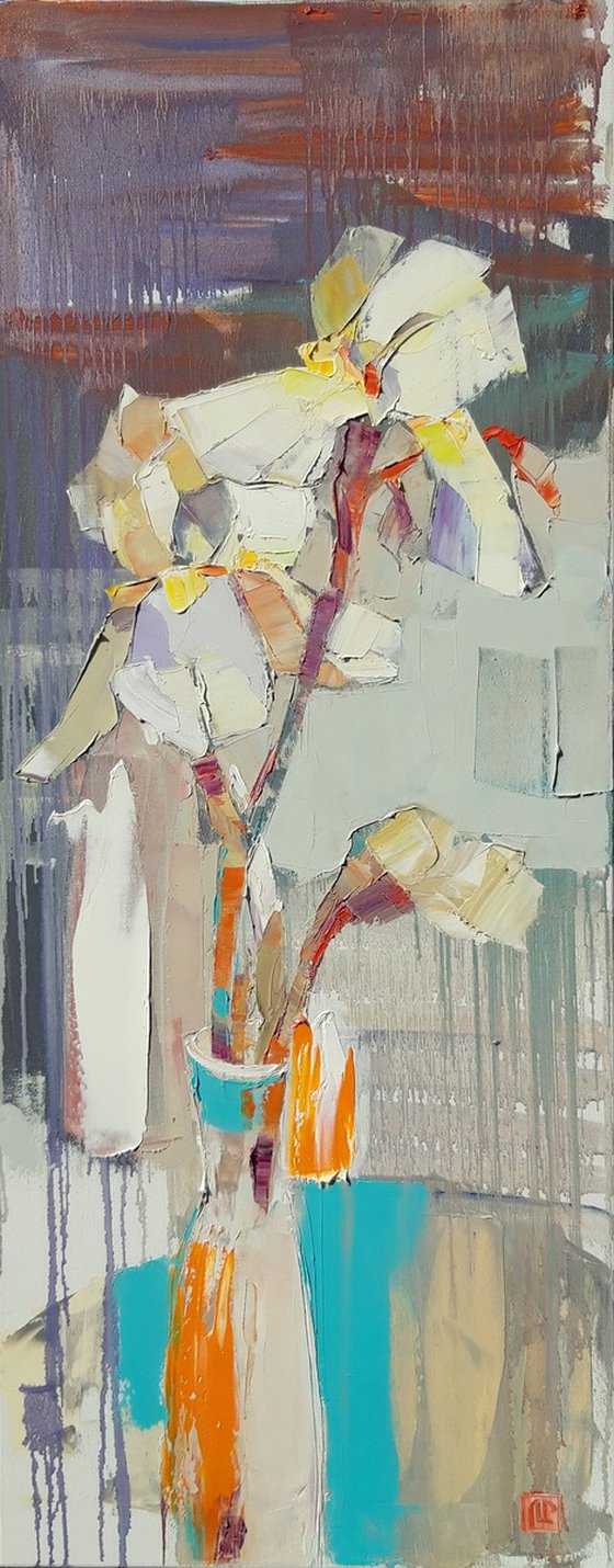 Bright irises. Morning.