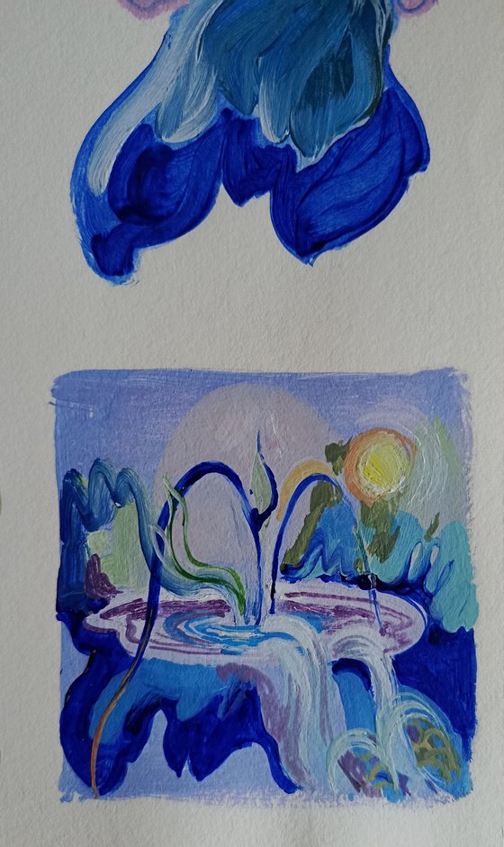 Summer landscape (diptych)
