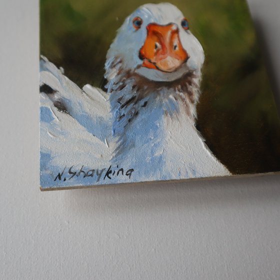 Goose, Miniature Painting