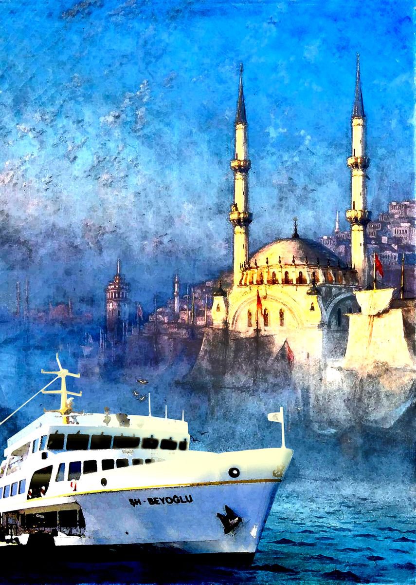 Bosphorus view near Ortakoy Istanbul by Alex Solodov