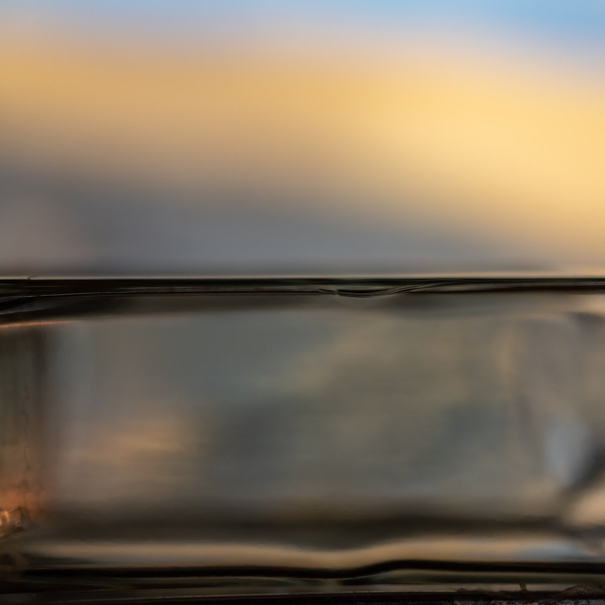 Abstract Landscape Photograph By Sven Pfrommer, 41 X 41", Fluid Horizon Xl - Seascape Photoart, Original Artwork