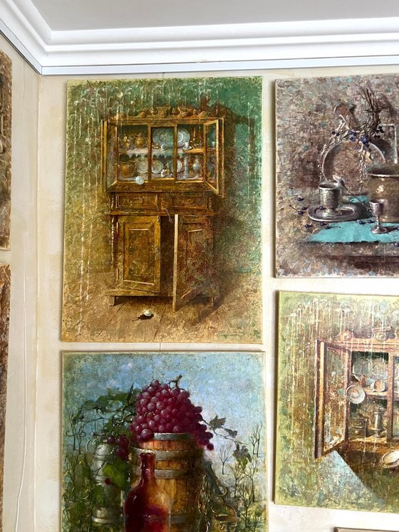 Wooden rustic cabinet