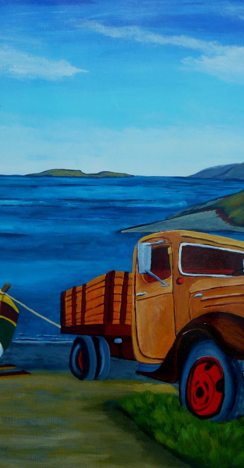 Hauling in the Boats by Dunphy Fine Art