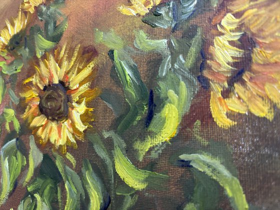 Sunflowers still life