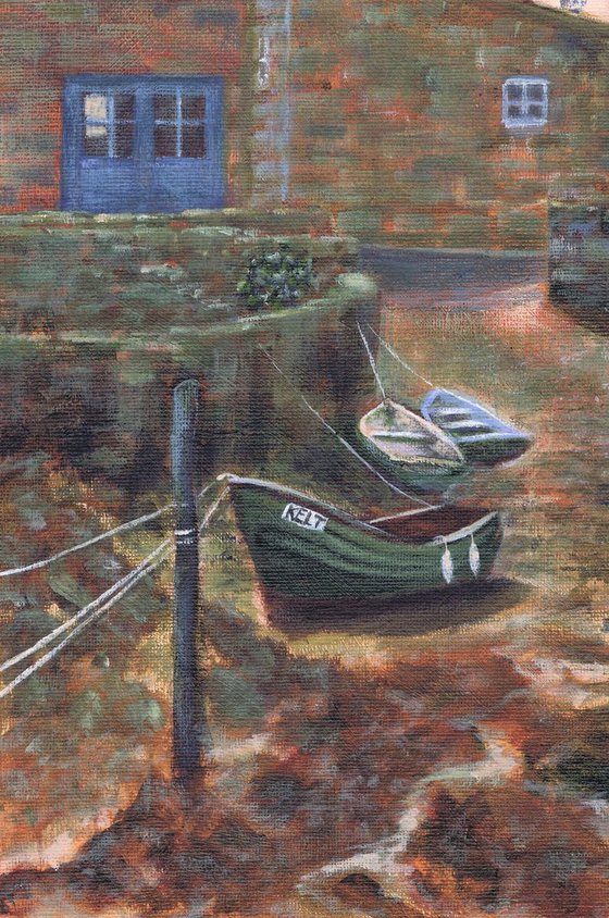 Boats in the Beck, Low Tide, Staithes