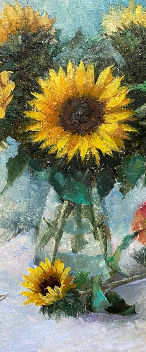 Sunflower Bouquet #5 by Ling Strube
