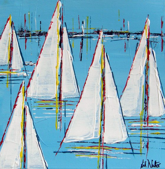 Summer Sails  (8x8)