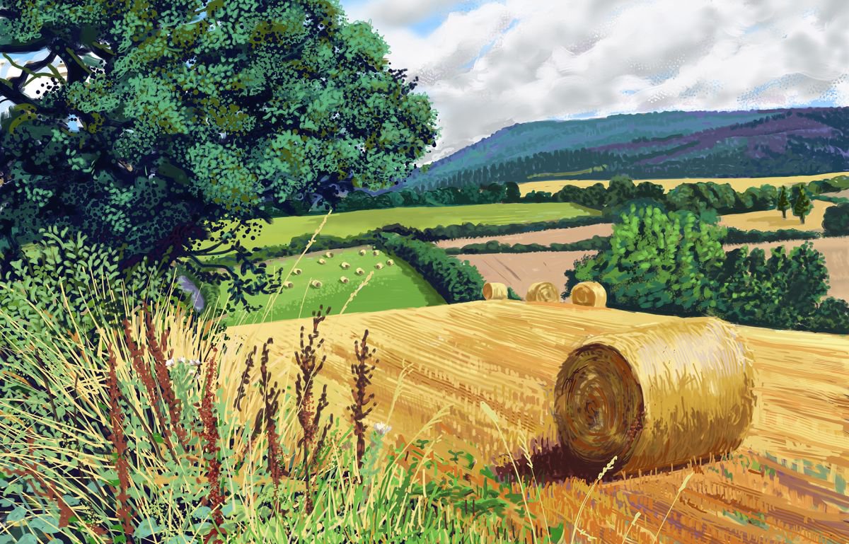 Straw Bales, Coxwold by Jeff Parker