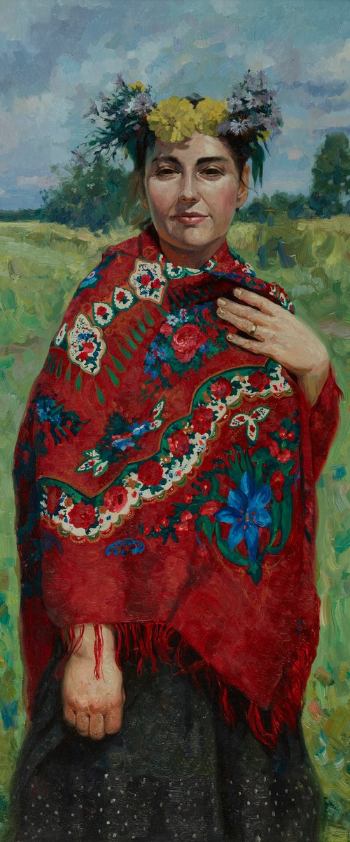 Mother's portrait. Summer by Simon Kozhin