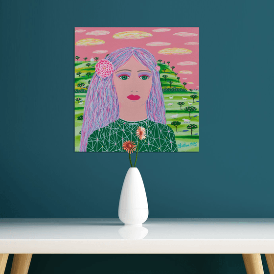 Girl Who Lived In Pastel Sky
