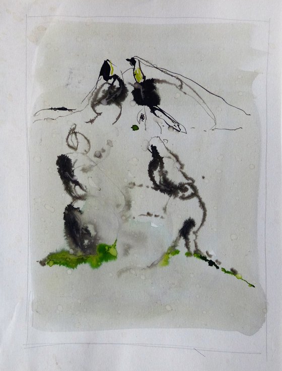 Twittering Birds, 24x18 cm