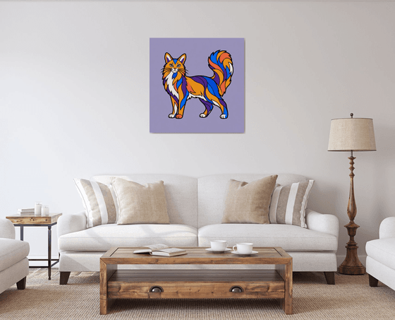 Colorful Somali Cat #34
