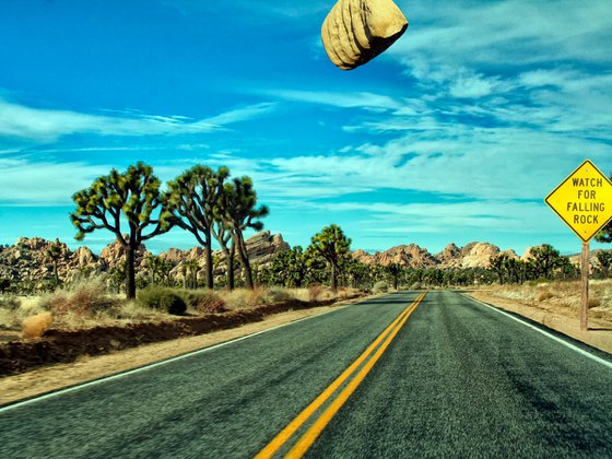 WATCH FOR FALLING ROCK Joshua Tree National Park CA