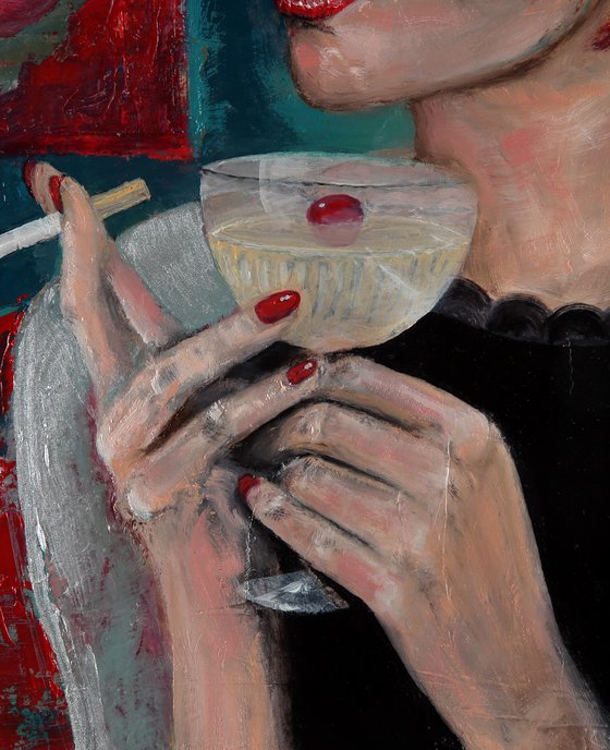 Cocktail and cigarette