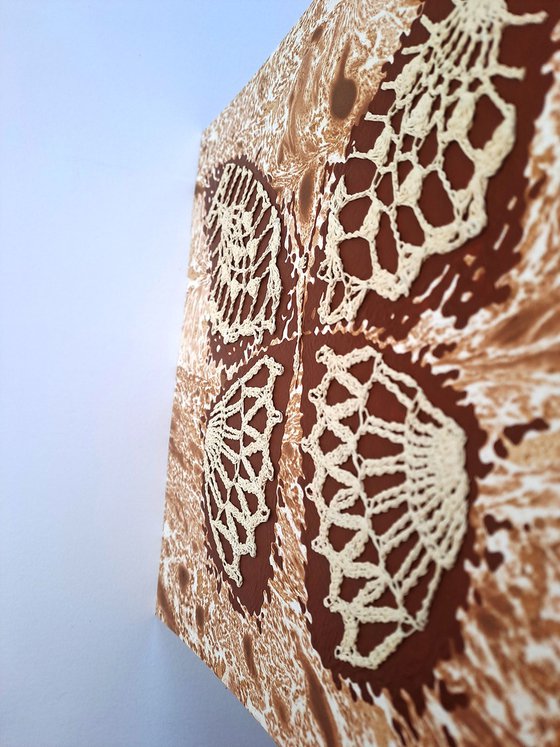 Set of 2 «Caramel Butterflies»