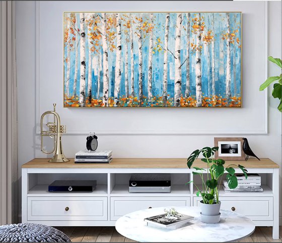 Birch trees forrest z048
