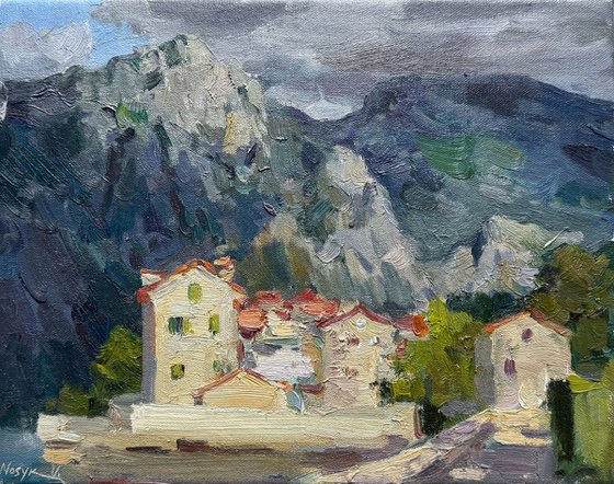 Houses by the Mountains