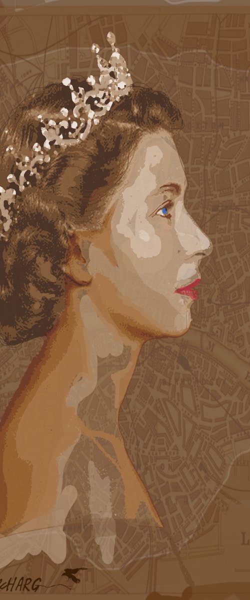 YOUNG QUEEN  22"X32" by Joe McHarg
