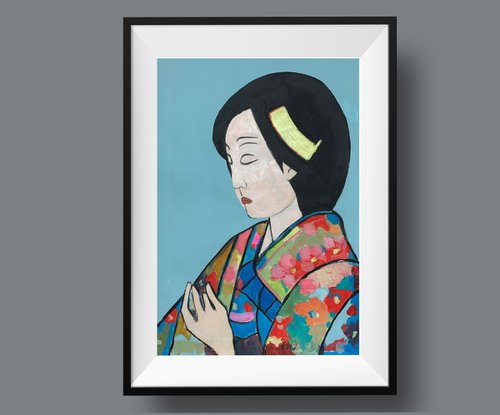 Japanese beauty. Fantasy woman. #1 by Vita Schagen