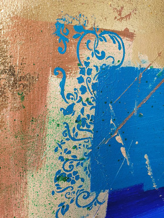Blue and Gold Harmony