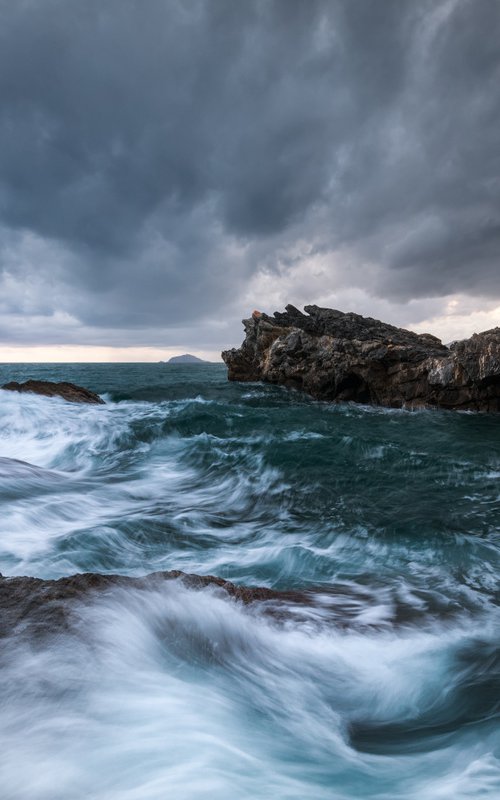 SEA AND CLOUDS - Photographic Print on 10mm Rigid Support by Giovanni Laudicina