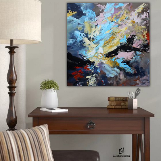 100x100cm. / Abstract painting / Abstract 110