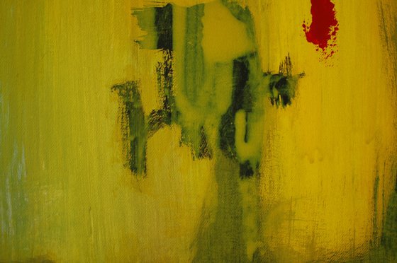 "ABSTRACT #069". Large Abstract Painting. Triptych.