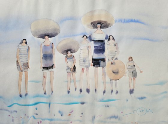 Whimsical Beach Figures