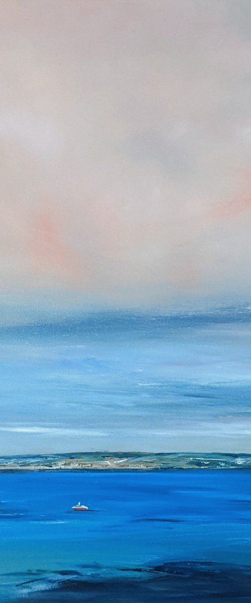 Redruth, Cornwall Seascape by Jo Earl