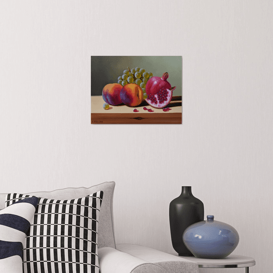 Still life with autumn fruits