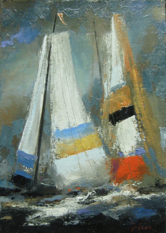 "Colorful sails" KOV-50, author: Mato Jurkovic, academic painter